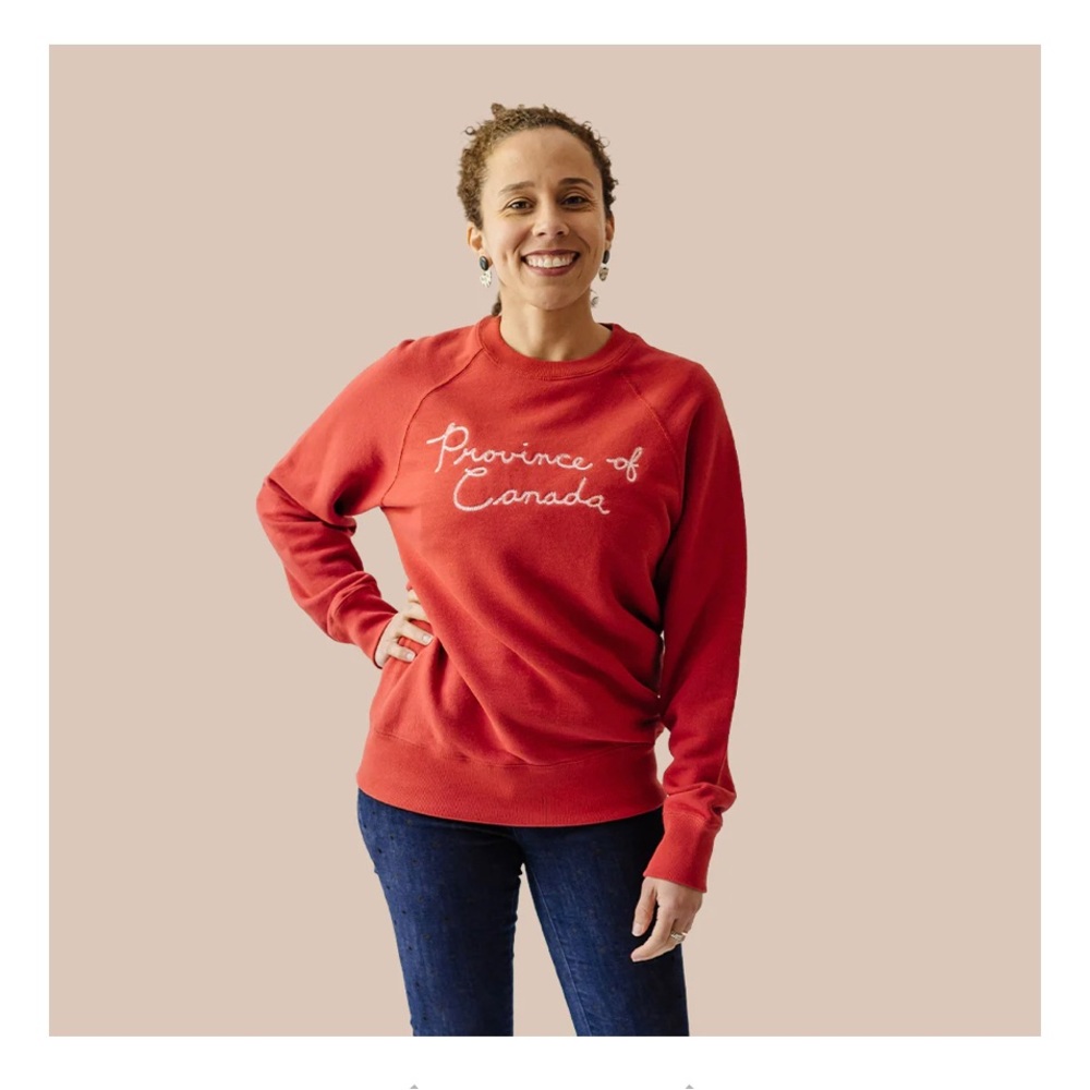 Province of Canada crew sweater from Jilly Box